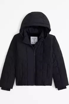 Пуховик Abercrombie & Fitch, черный