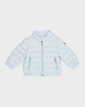 Пуховик Acorus для мальчика, размер 6М-3 Moncler, цвет Light Blue