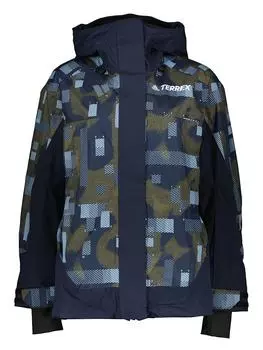 Пуховик adidas, цвет dunkelblau/khaki