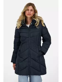 Пуховик alife and kickin Wintermantel Priska, темно-синий