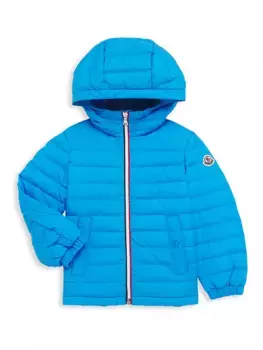 Пуховик Alim с капюшоном для маленьких мальчиков и мальчиков Moncler, синий