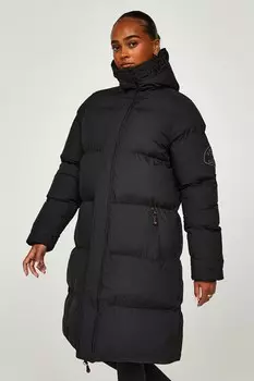 Пуховик Alora удлиненного кроя Zavetti Canada, черный