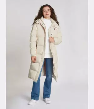 Пуховик Аляска Loose fit Tommy Jeans, экрю