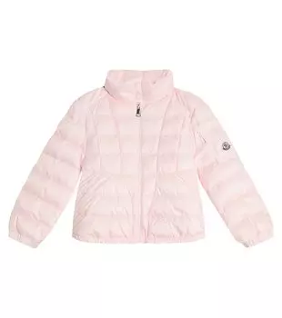 Пуховик аминия Moncler Enfant, розовый