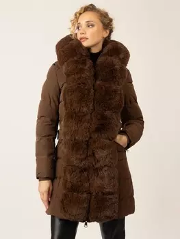 Пуховик APART Wintermantel, коричневый