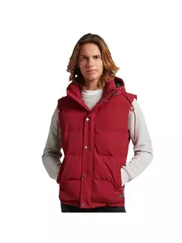 Пуховик эверест Superdry, красный