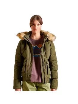 Пуховик эверест Superdry, зеленый