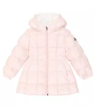 Пуховик baby anya Moncler Enfant, розовый