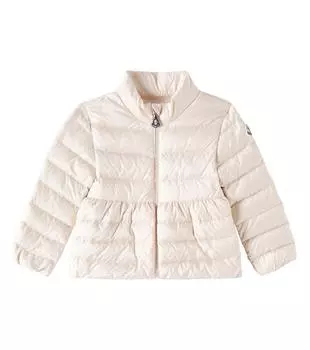 Пуховик Baby Joelle Moncler Enfant, розовый