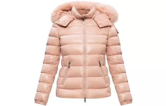 Пуховик Bady Женский Светло-Розовый Moncler, светло-розовый