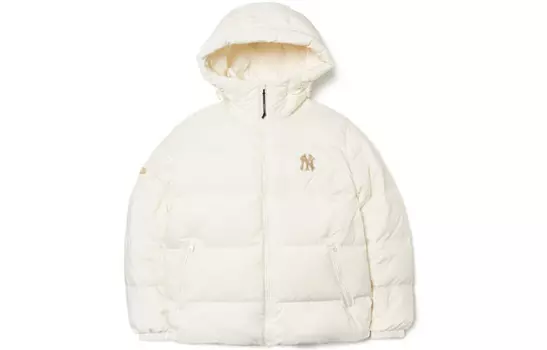 Пуховик Base Logo унисекс бежевый Mlb