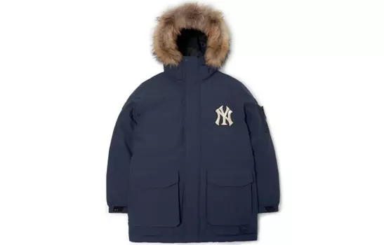 Пуховик Base Logo унисекс синий Mlb