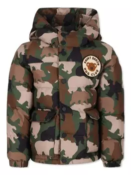 Пуховик Baxter MC2 Saint Barth Kids, коричневый