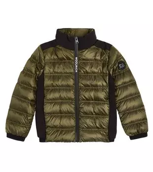 Пуховик bering Woolrich Kids, зеленый