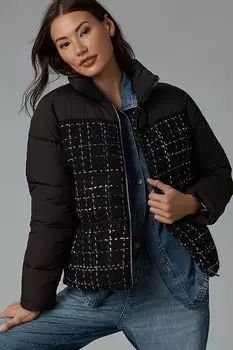 Пуховик Bernardo на молнии, черный