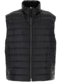 Пуховик без рукавов Jil Sander, черный