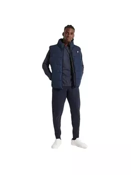 Пуховик без рукавов с винтажным логотипом Superdry, синий