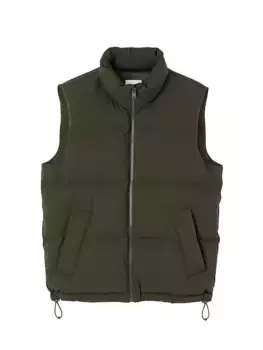 Пуховик без рукавов Sandro, цвет olive green