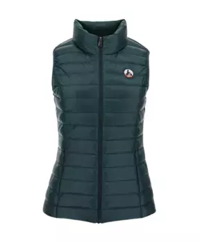 Пуховик без рукавов Seda чуть выше верха Jott, зеленый