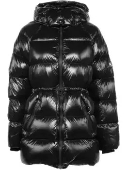 Пуховик Black с капюшоном Mackage, черный