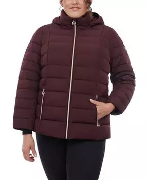Пуховик больших размеров с капюшоном для женщин, созданный для macy's Michael Kors