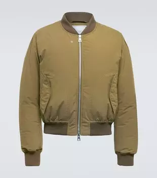 Пуховик-бомбер Bottega Veneta, зеленый