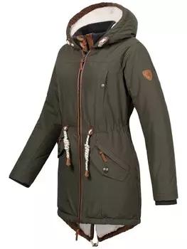 Пуховик Brave Soul Parka Abby, цвет khaki/twotone