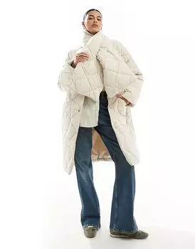 Пуховик Brigitte кремового цвета Barbour