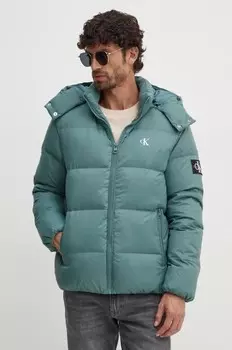 Пуховик Calvin Klein Jeans, бирюзовый