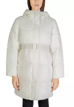 Пуховик Calvin Klein Jeans с поясом, белый