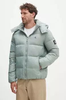 Пуховик Calvin Klein Jeans, зеленый