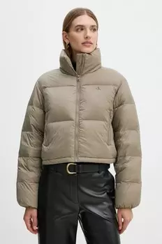 Пуховик Calvin Klein Jeans, зеленый