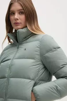 Пуховик Calvin Klein Jeans, зеленый