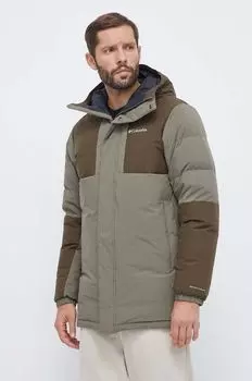 Пуховик Columbia, зеленый