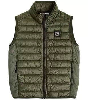 Пуховик compass Stone Island Junior, зеленый