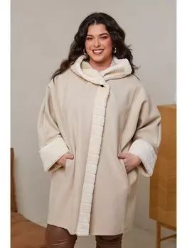 Пуховик Curvy Lady Wintermantel, бежевый