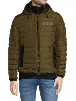 Пуховик Dawood Boss, темно-зеленый