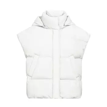 Пуховик Deep Breath с капюшоном, белый