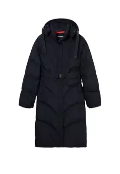 Пуховик Desigual стеганый, черный