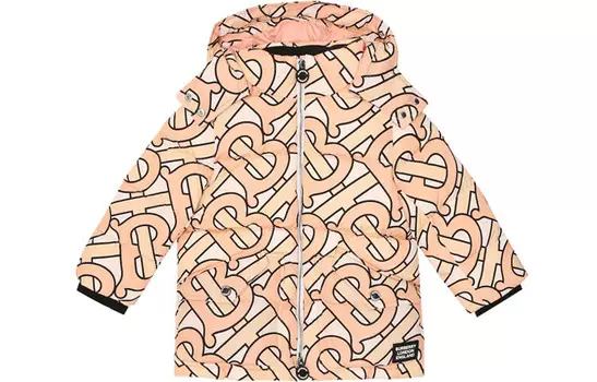 Пуховик детский Burberry, розовый