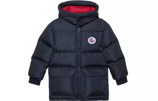 Пуховик детский Gucci, темно-синий