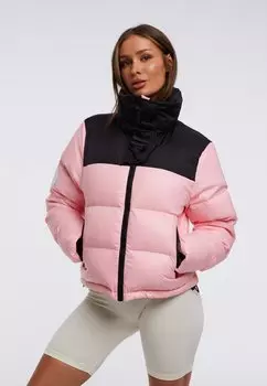 Пуховик Diamond Alps Slick Crop JACK1T, цвет powder pink black