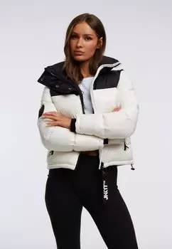 Пуховик Diamond Slick Crop JACK1T, цвет snow black