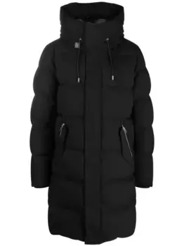 Пуховик длины миди Mackage, черный