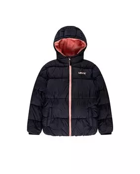 Пуховик для девочки Levi's, серый