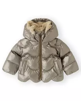 Пуховик для девочки на молнии и капюшоне Canada House