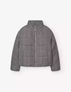 Пуховик для девочки с принтом на молнии Losan, мультиколор