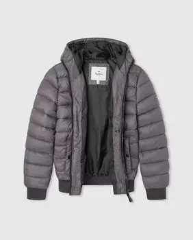 Пуховик для мальчика Pepe Jeans, темно-серый