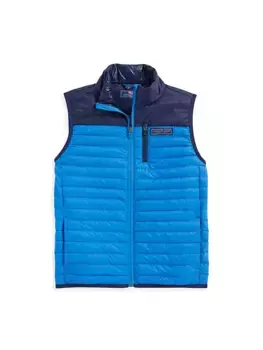 Пуховик для маленьких мальчиков и мальчиков Vineyard Vines, синий