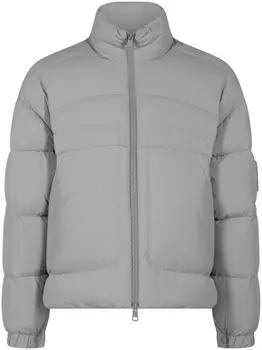 Пуховик Dofida с нашивкой-логотипом Moncler, серый